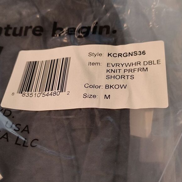 NWT 686 M Washed Black Everywhere Double Knit Performance Shorts - Picture 8 of 8